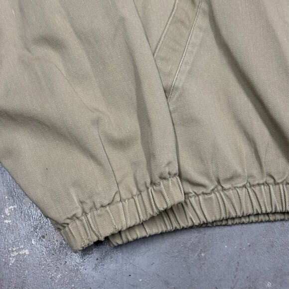 Vintage Polo Ralph Lauren Harrington Jacket USA Made Cotton Twill Beige XL - Picture 4 of 9